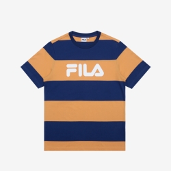 Fila Color Stripe - Miesten Poolopaita - VaaleanOranssi | FI-83634